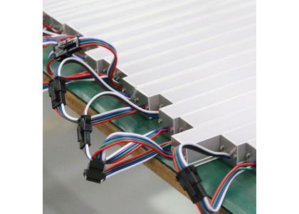 Aluminum profile + full color light strip combination programmable dynamic effect line light