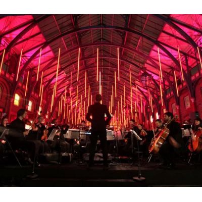 360 degree dmx meteor 3d Rgb tubes for concert